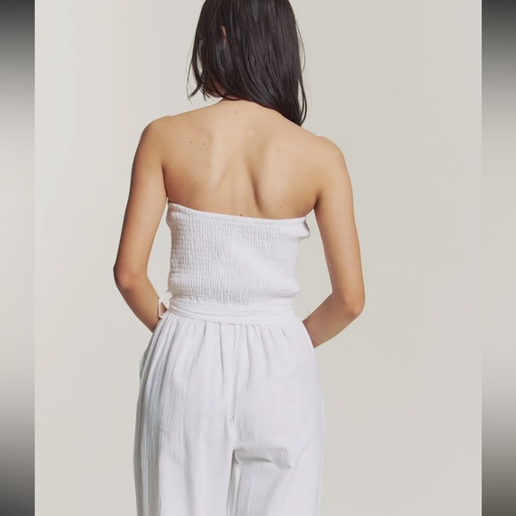 Smocked Linen Jumpsuit (S-L in stock) - Picture 4 of 5